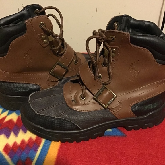 🔥🔥SIZE 3 POLO RALPH LAUREN WEATHER PROOF BOOTS, NEW CONDITION - Picture 1 of 2